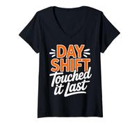 Women's Third Shift Worker Colleague Night Shift V-Neck T-Shirt