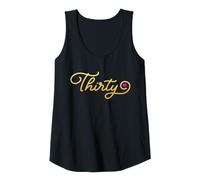Womens Thirty Heart Cursive Design 30-Years-Old 30th Tank Top