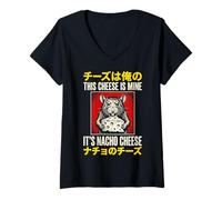 Women's This Cheese is Mine It's Nacho Cheese V-Neck T-Shirt