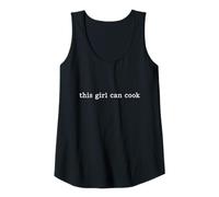 Womens This Girl Can Cook Kitchen Queen Chef Cooking Tank Top