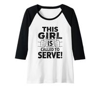 Womens This Girl is Called to Serve LDS Missionary Raglan Baseball Tee