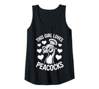 Womens This Girl Loves Peacocks Tank Top