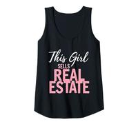 Womens This Girl Sells Real Estate Agent Rent Realtor Girls Tank Top