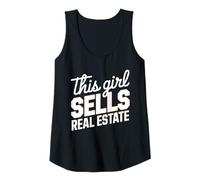 Womens This Girl Sells Real Estate Agent Rent Realtor Home Tank Top