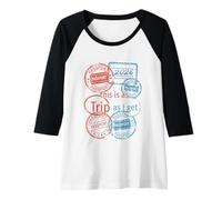 Womens This is As Trip As I Get Matching Passport Raglan Baseball Tee