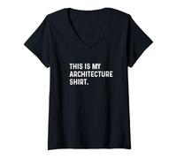 Womens This Is My Architecture Shirt - Architect Build Design V-Neck T-Shirt