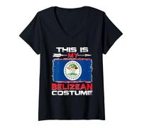 Women's This is My Belizean Costume Belize V-Neck T-Shirt