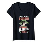 Womens This is My Bonsai Trimming Shirt Bonsai V-Neck T-Shirt