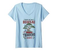 Womens This is My Bonsai Trimming Shirt Bonsai V-Neck T-Shirt