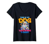 Women's This is My Dog Washing V-Neck T-Shirt