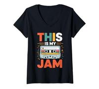 Womens This is My Jam Tshirt V-Neck T-Shirt