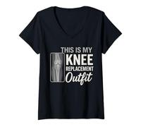 Womens This is My Knee Replacement Outfit V-Neck T-Shirt