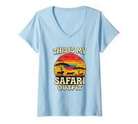 Womens This is My LGBTQ Safari Shirt Cool African Safari Lovers V-Neck T-Shirt