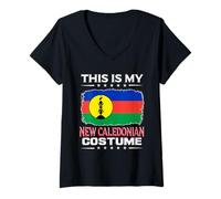 Women's This is My New Caledonian Costume New Caledonia V-Neck T-Shirt