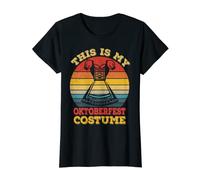 Womens This Is My Oktoberfest Costume German Dirndl Vintage T-Shirt