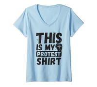 Womens This Is My Protest Shirt V-Neck T-Shirt