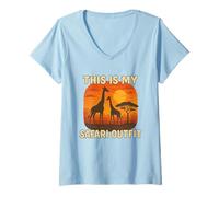 Womens This is My Safari Outfit Shirt Cool African Safari Lovers V-Neck T-Shirt