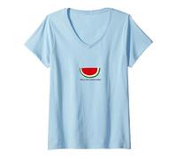 Women's This is not a Watermelon - Palestine Design V-Neck T-Shirt
