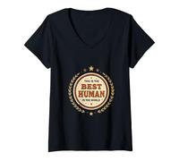 Women's This is The Best Human in The World V-Neck T-Shirt