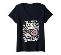 Women's This is What A Cool Rockhound Looks Like V-Neck T-Shirt