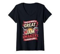 Womens This is What A Great Jam Maker Looks Like V-Neck T-Shirt