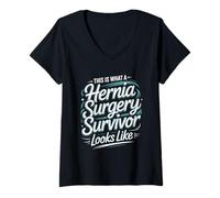 Women's This is What A Hernia Surgery Survivor Looks Like Pride V-Neck T-Shirt