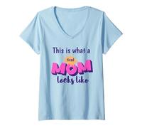 Women's This is What a Tired mom Looks Like V-Neck T-Shirt