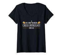 Womens This Is What An Amazing Cheese Enthusiast Looks Like Jokes V-Neck T-Shirt