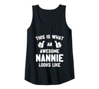 Womens This is What an Awesome Nannie Looks Like Mother's Day Cool Tank Top