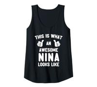 Womens This is What an Awesome Nina Looks Like Mother's Day Cool Tank Top