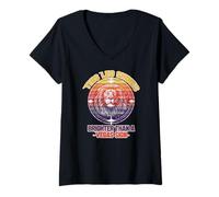 Womens This Leo Shines Brighter Than A Vegas Sign V-Neck T-Shirt
