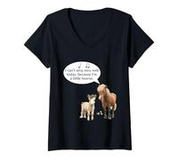 Women's This Pony Cannot Sing Because He is A Little Hoarse Today V-Neck T-Shirt