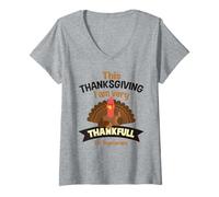 Womens This Thanksgiving I'm Very Thankful to Vegetarians V-Neck T-Shirt