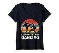 Women's This was Dancing Brazil Dance Fighting Brazilian Capoeira V-Neck T-Shirt