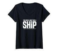 Women's This Week I Don't Give A Ship - Funny Vacation V-Neck T-Shirt