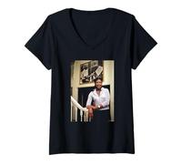 Womens This Will Be Singer Natalie Cole by Michael Grecco V-Neck T-Shirt