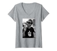 Womens Thom Yorke of Radiohead The Bends Era by Andy Willsher V-Neck T-Shirt