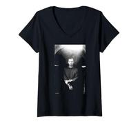 Women's Thom Yorke Radiohead The Smile Singer By Simon Fowler V-Neck T-Shirt