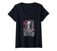 Women's Thomas Hobbes Leviathan Philosophy Political Theory V-Neck T-Shirt