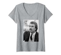Women's Thomas Magnum P.I. Actor Tom Selleck 1985 V-Neck T-Shirt