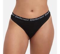 Women's thong Bamboo Basics Emma (x3) Noir M