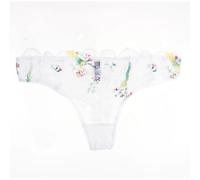 Women's thong Huit Winter Romance Blanc XL