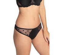 Women's thong Sassa Dotted Mesh Noir 42