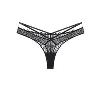 Triumph Women's That Night in Vegas String Briefs, Black, 18