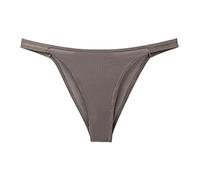 Women's Thongs Mid Rise G-String Tanga Bikini Panties Ice Silk Knickers Underwear (XL,Grey)
