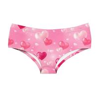 Women'S Thongs, Women'S Valentine'S Day Heart Printed Seamless Breathable Low Waist Underwear Sexy Briefs (Style 6)