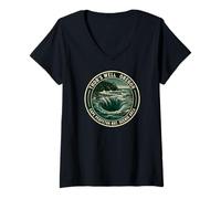 Women's Thor's Well Oregon Cape Perpetua Nature Souvenir V-Neck T-Shirt