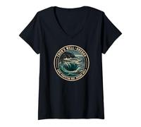 Women's Thor's Well Oregon Cape Perpetua Nature Souvenir V-Neck T-Shirt