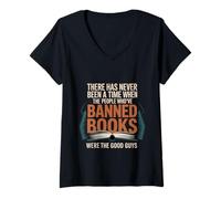 Womens Those Who Ban Books were Never The Good Guys - V-Neck T-Shirt