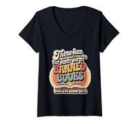 Womens Those Who Ban Books were Never The Good Guys - V-Neck T-Shirt